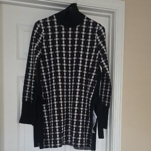 SportMax Long Sleeve Knit Dress With Side Ties